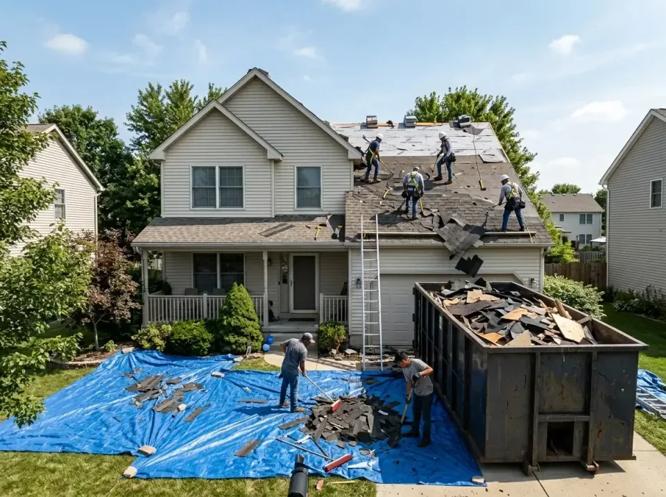 roof-replacement-debris-remova-004 — frequently asked questions, Cheapest Dumpster Rentals in Momence, IL